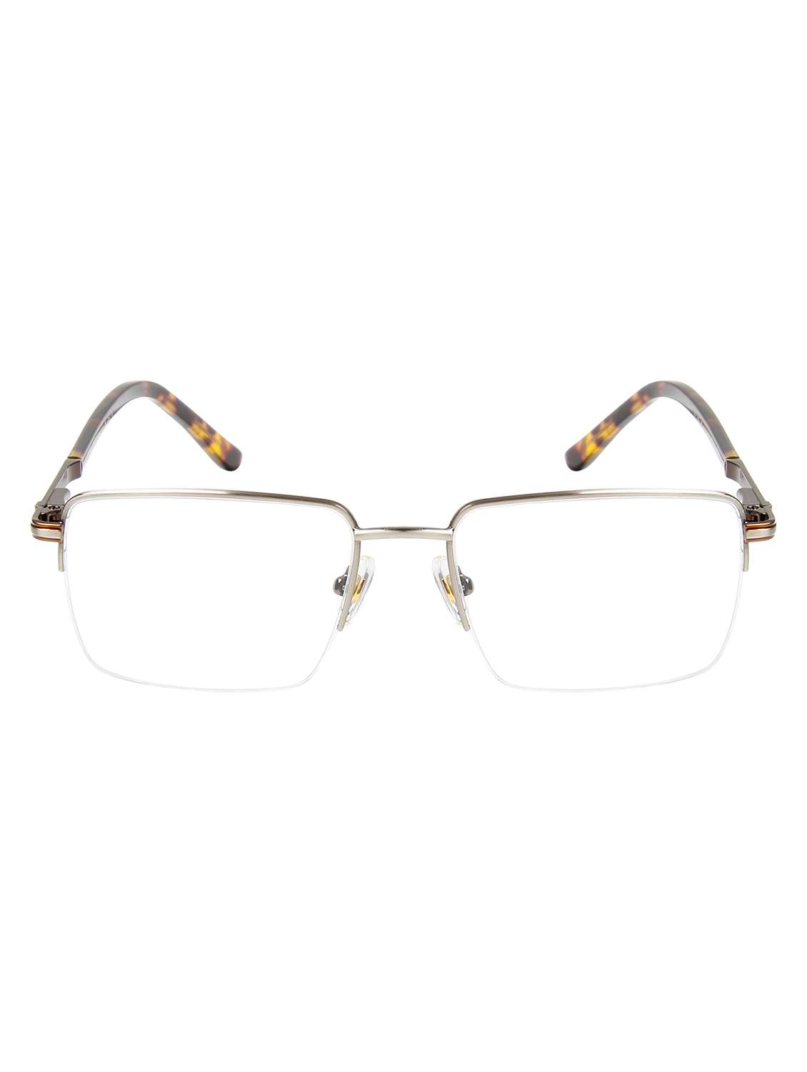ted smith unisex silver half rim rectangle frame - 22615441 -  Standard Image - 1