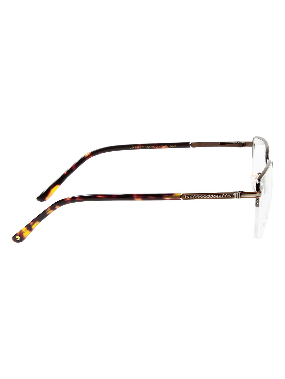 ted smith unisex silver half rim rectangle frame - 22615441 -  Standard Image - 4