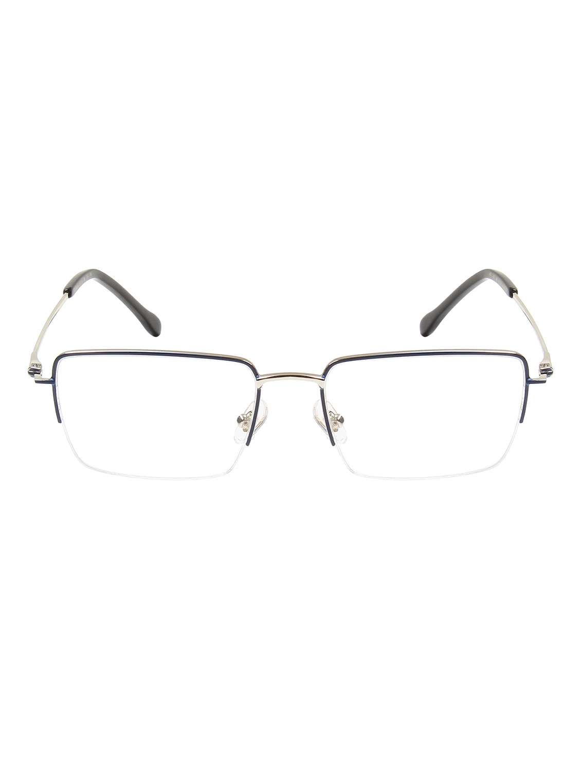 ted smith unisex silver half rim rectangle frame - 22615445 -  Standard Image - 1