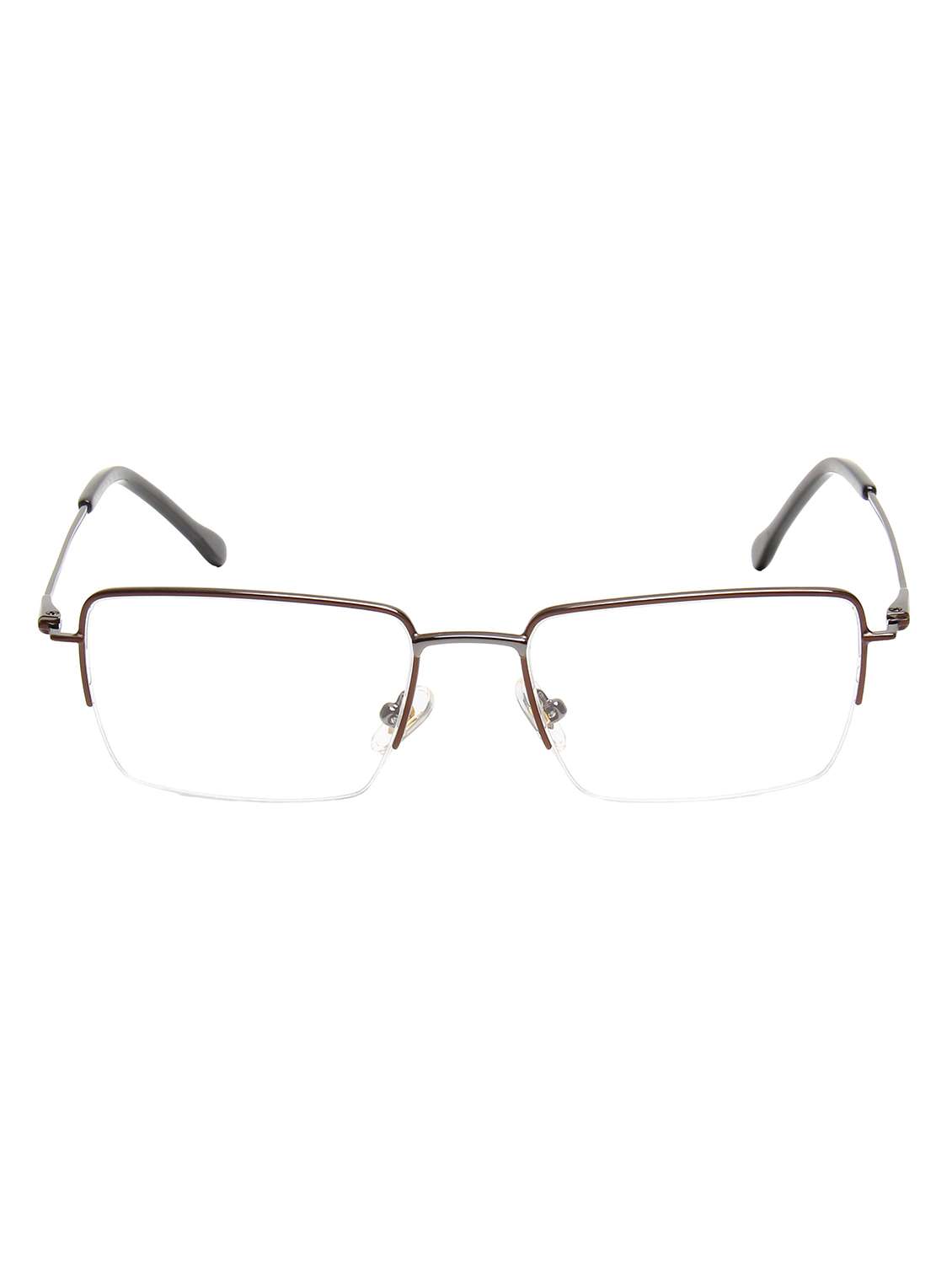 ted smith unisex brown half rim rectangle frame - 22615472 -  Standard Image - 1