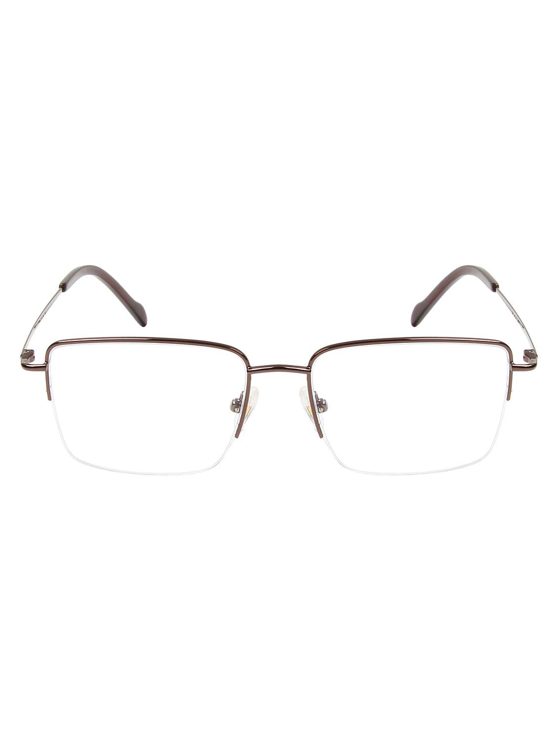 ted smith unisex brown half rim rectangle frame - 22615490 -  Standard Image - 1