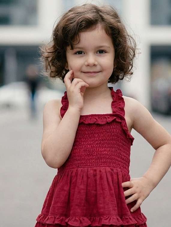 girls solid sleeveless tiered dress - 22615492 -  Standard Image - 1
