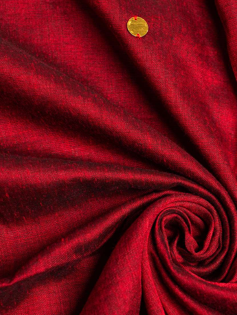 women solid with work handloom saree with blouse - 22615525 -  Standard Image - 4