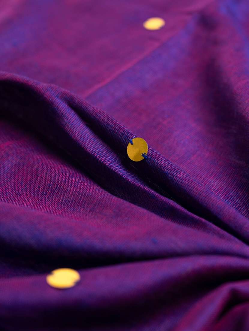 women solid with work handloom saree with blouse - 22615560 -  Standard Image - 4