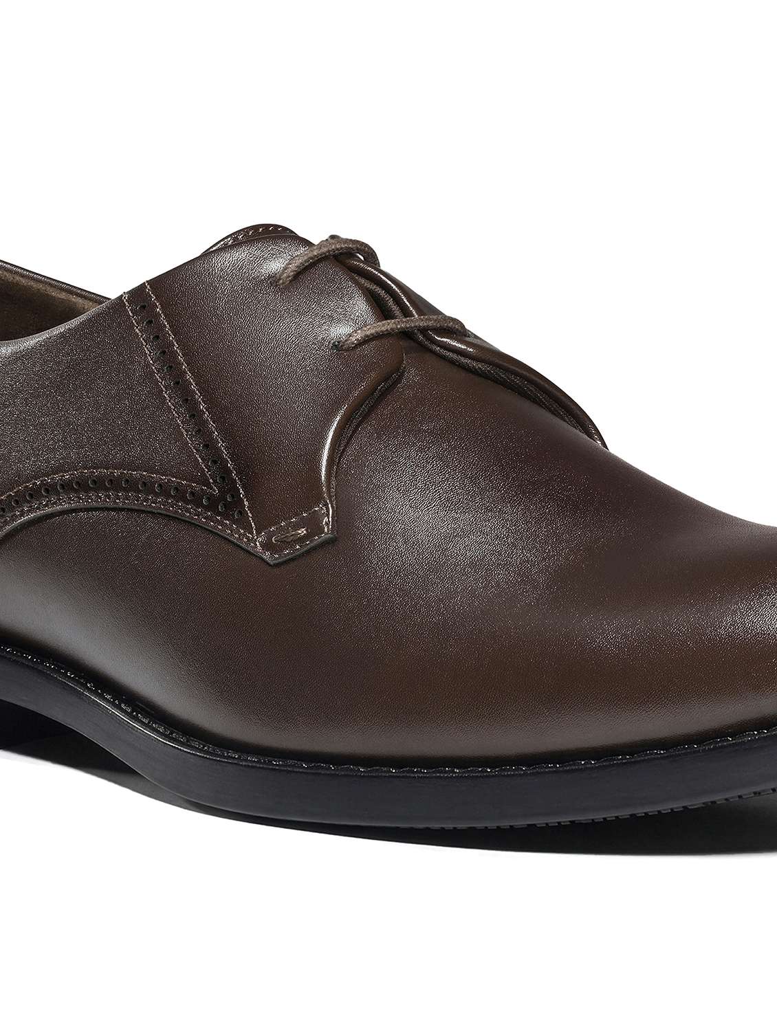 men textured lace up oxford shoes - 22615661 -  Standard Image - 4
