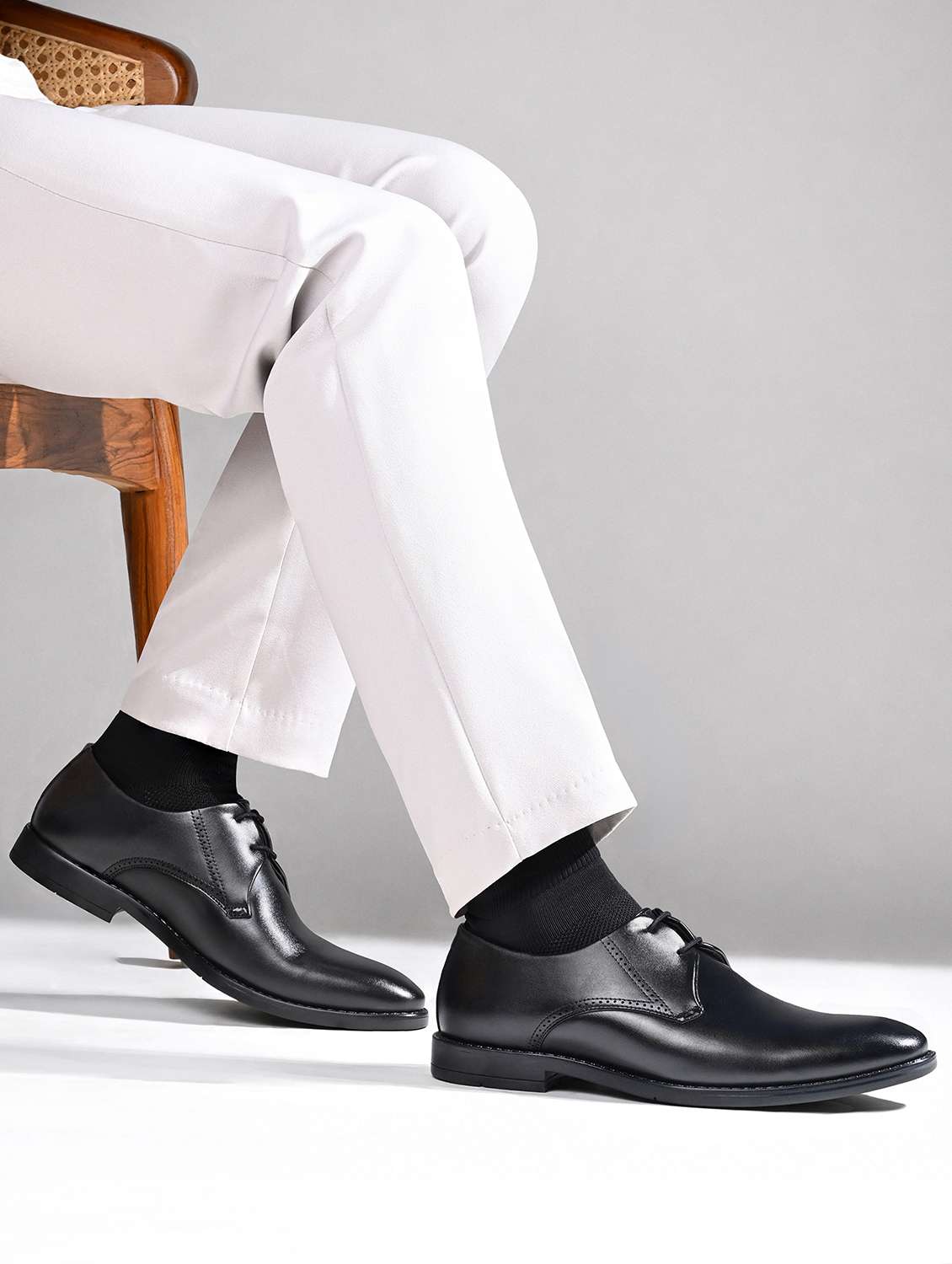 Men Textured Lace Up Oxford Shoes - 22615662 -  Standard Image - 1