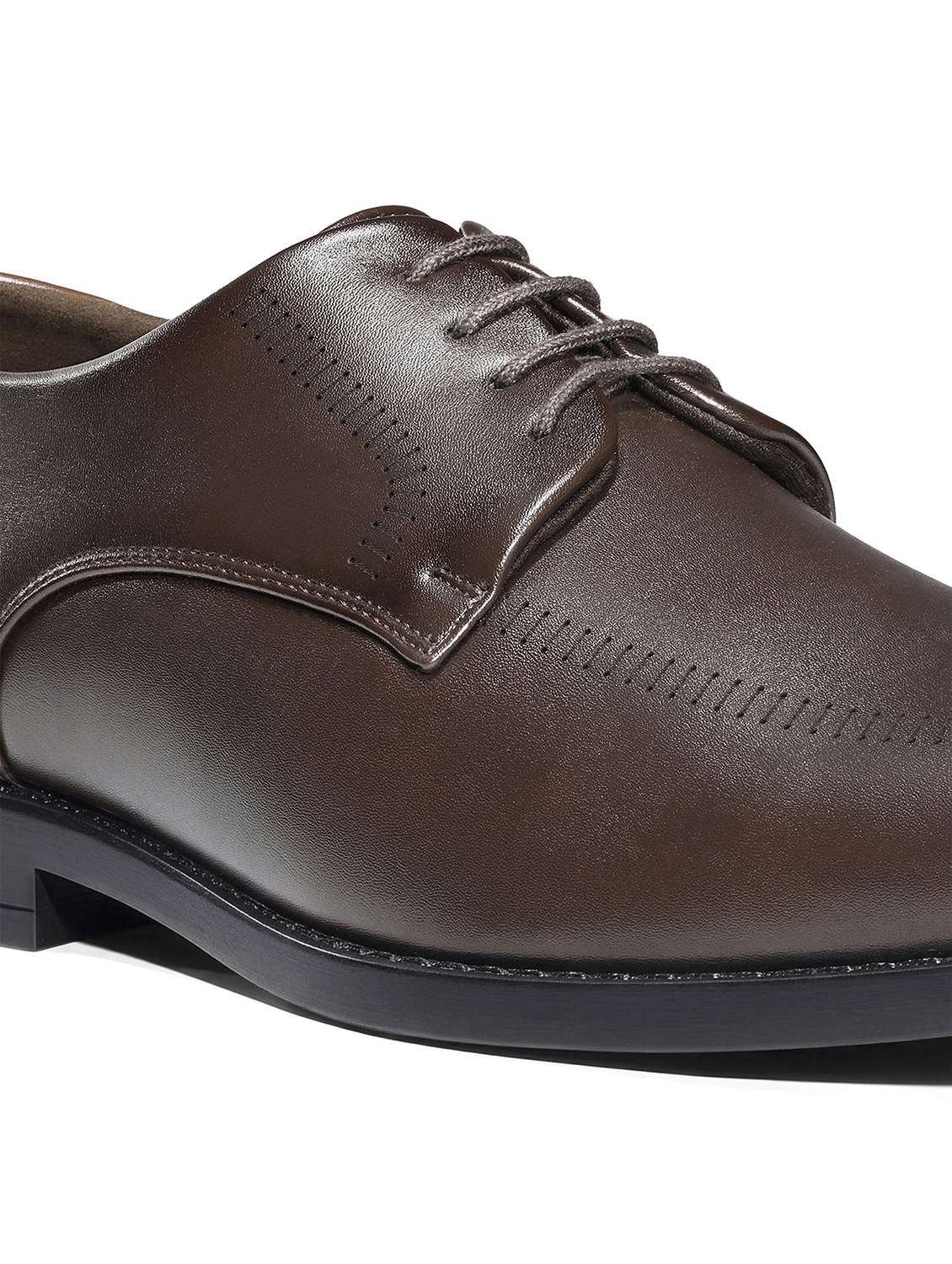 men textured lace up oxford shoes - 22615667 -  Standard Image - 4