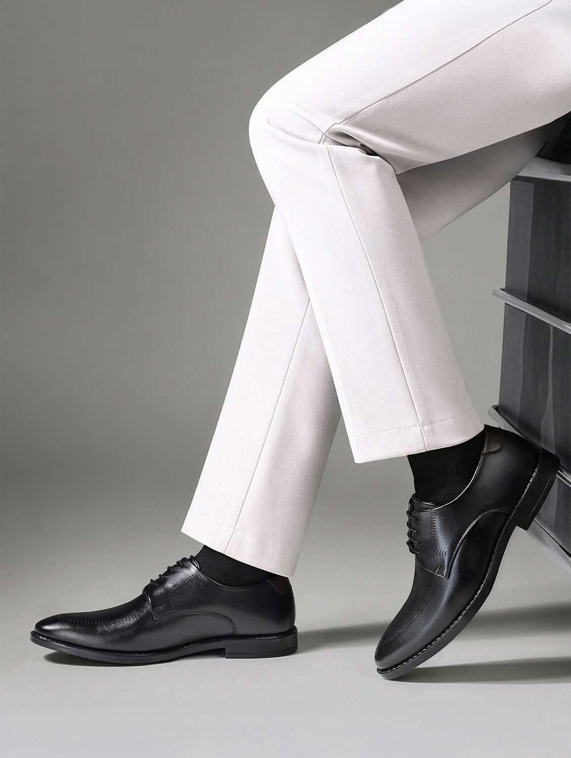 Men Textured Lace Up Oxford Shoes - 22615668 -  Standard Image - 1