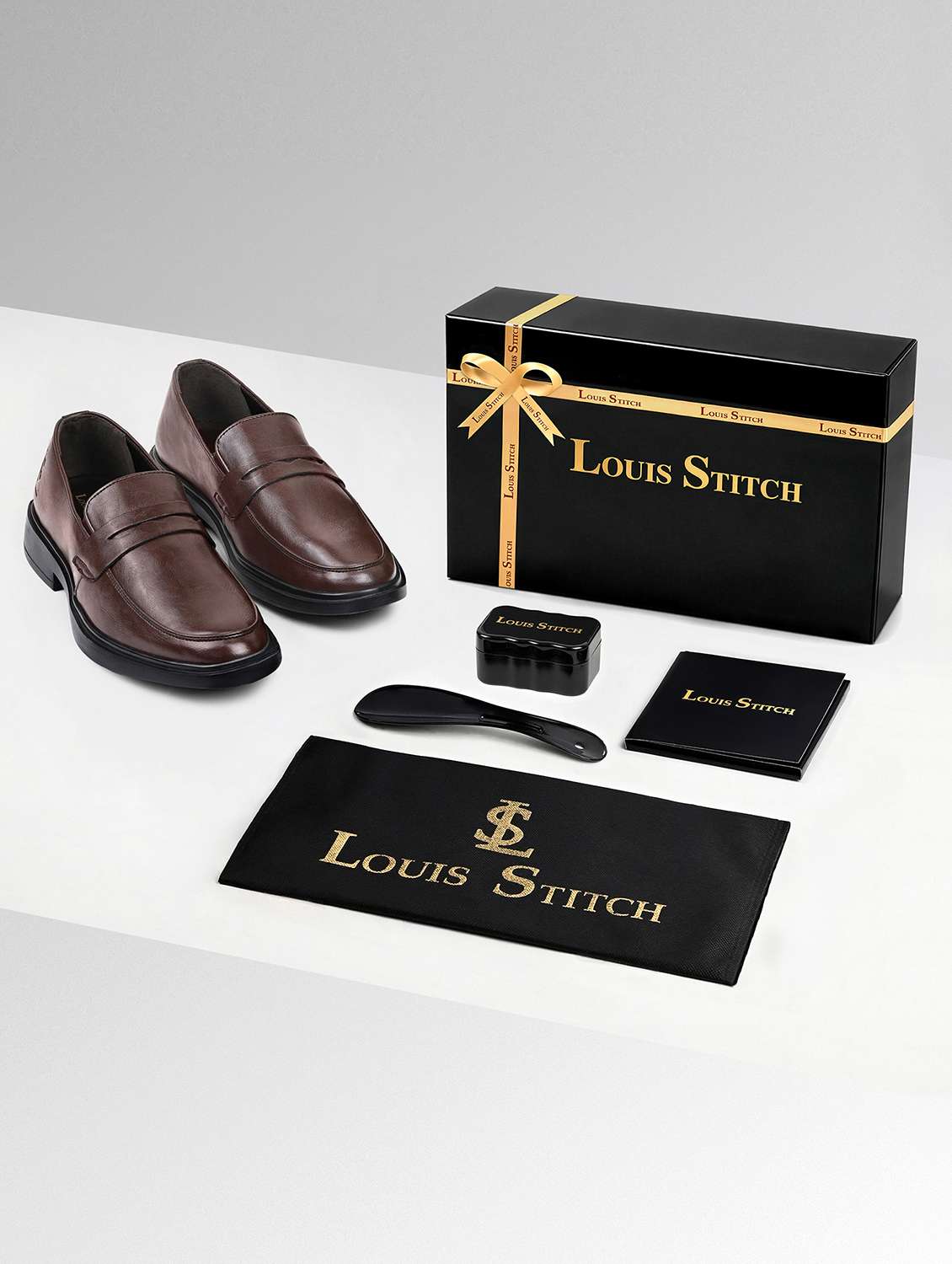 men solid slip on formal shoes - 22615673 -  Standard Image - 4