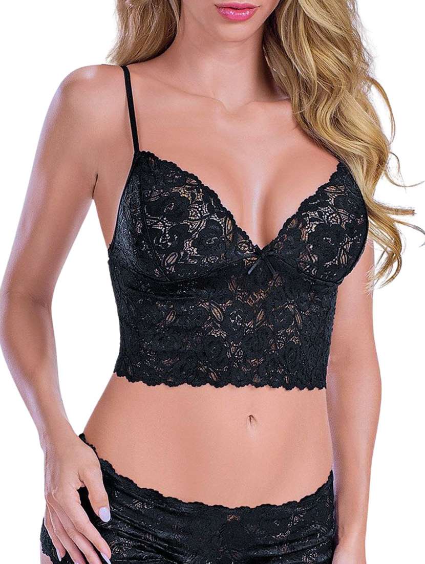 Women Self Design Shoulder Strap Bra Panty Set - 22616095 -  Standard Image - 1