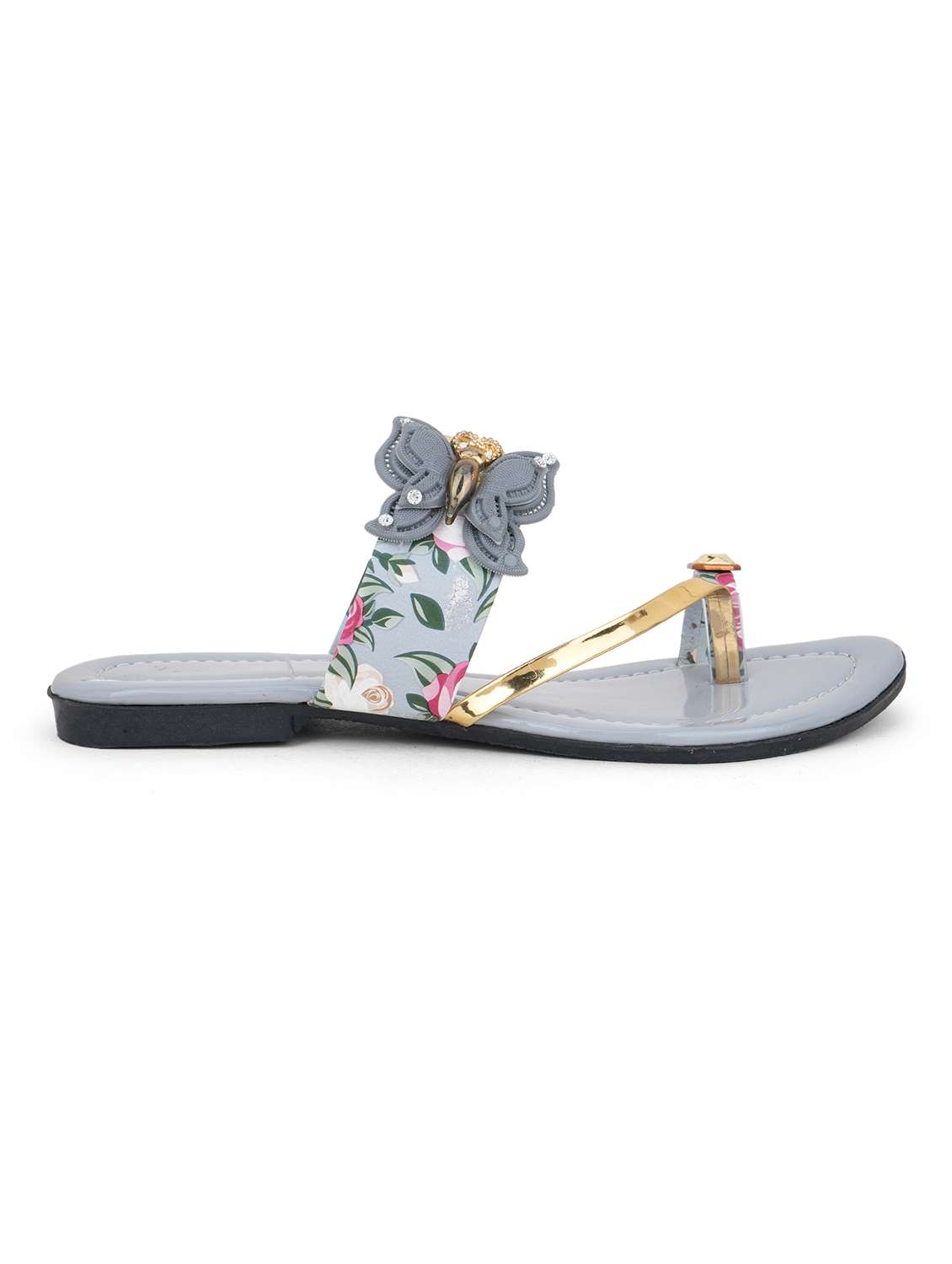 women floral printed one toe flats - 22616200 -  Standard Image - 1