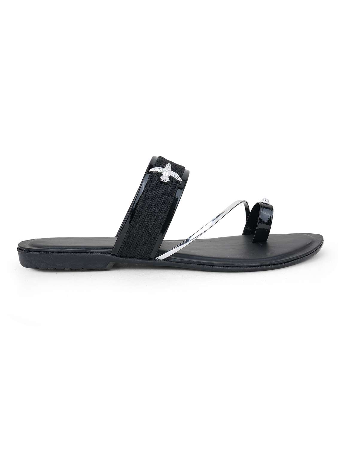 women textured one toe flats - 22616213 -  Standard Image - 1
