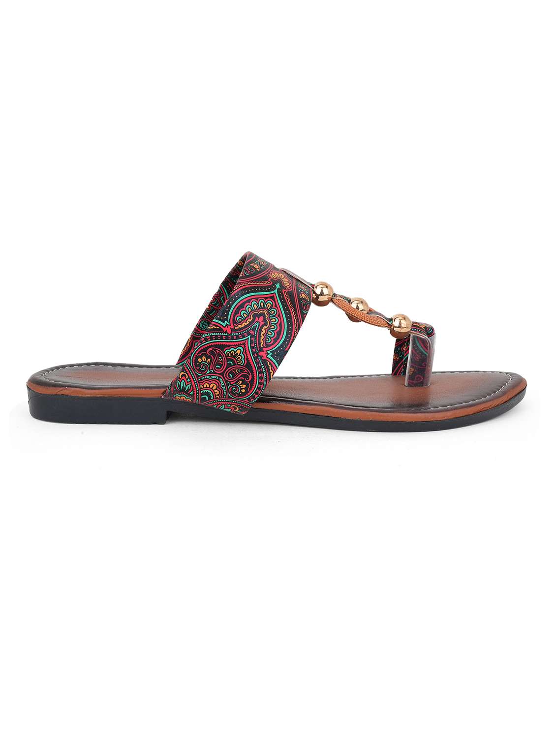 women printed one toe flats - 22616224 -  Standard Image - 1