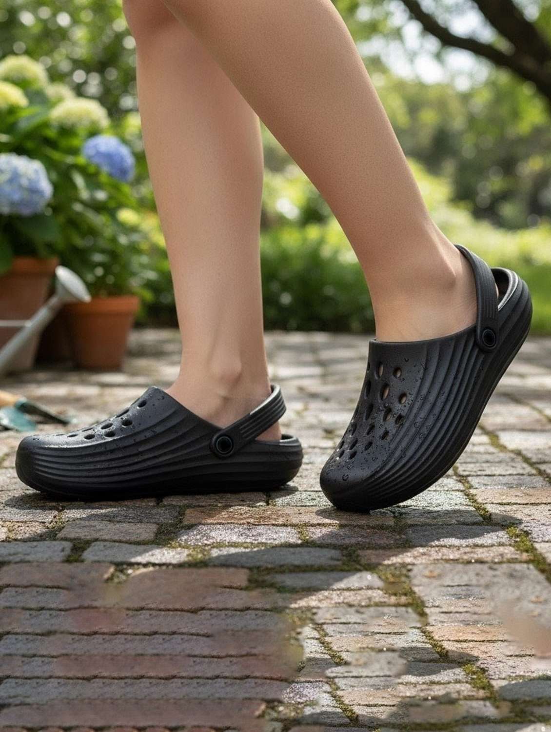men solid slip on clogs - 22616225 -  Standard Image - 4