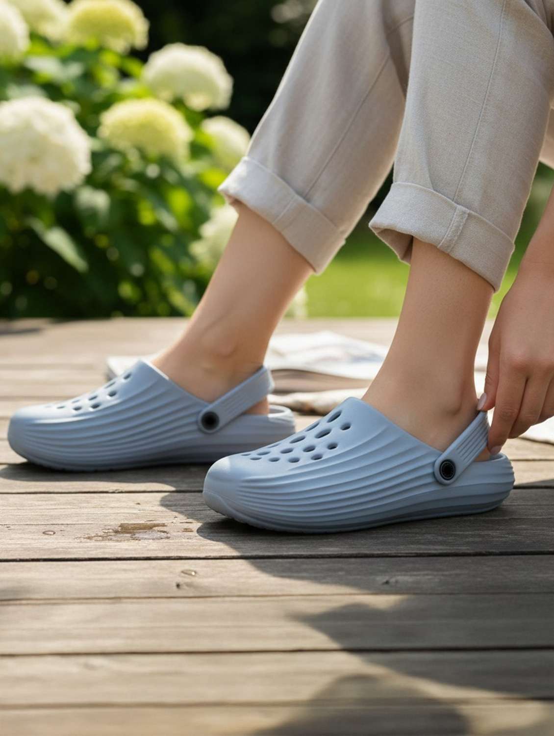 men solid slip on clogs - 22616226 -  Standard Image - 4