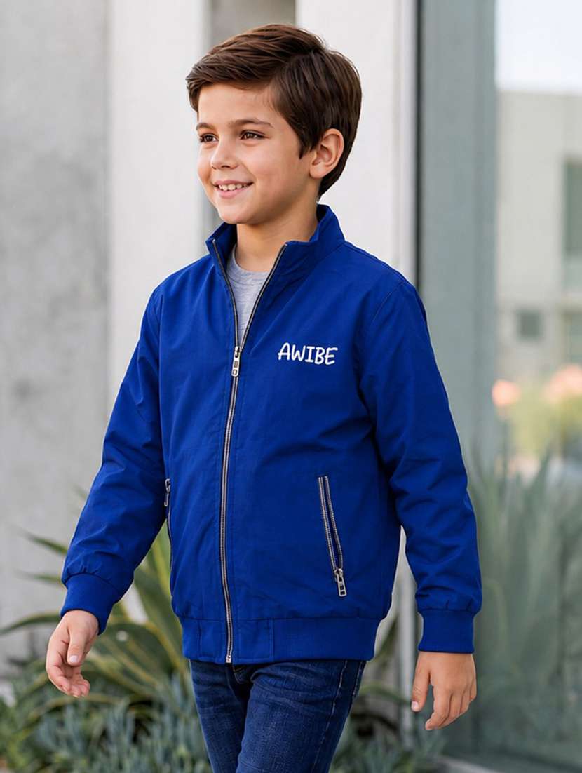 boys typographic long sleeves bomber jacket - 22616725 -  Standard Image - 1
