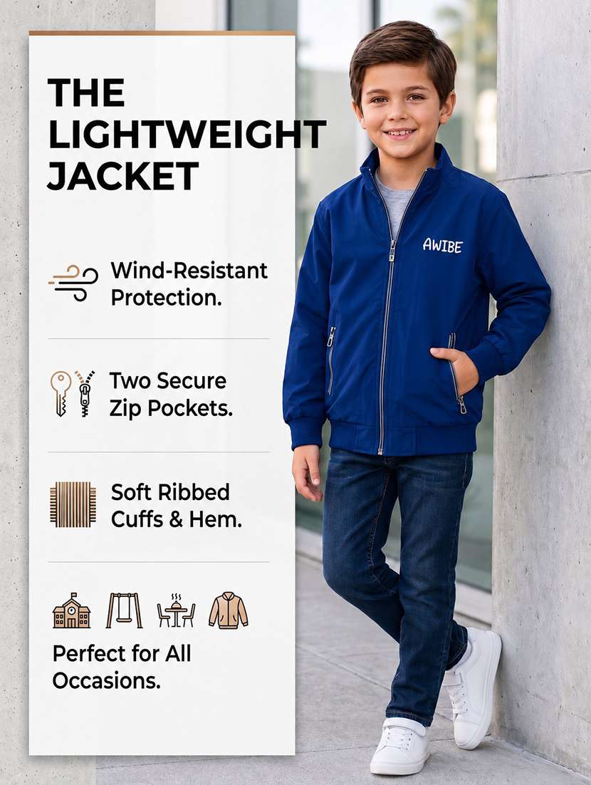 boys typographic long sleeves bomber jacket - 22616725 -  Standard Image - 4