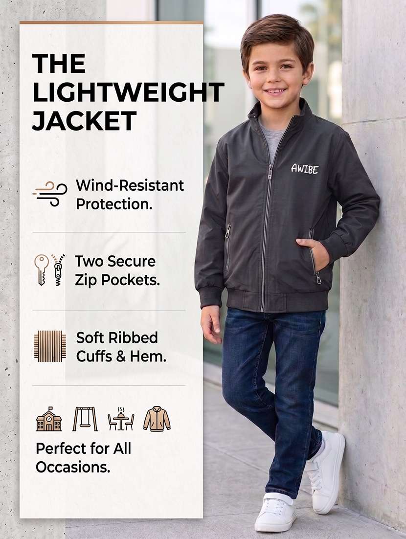 boys typographic long sleeves bomber jacket - 22616727 -  Standard Image - 4