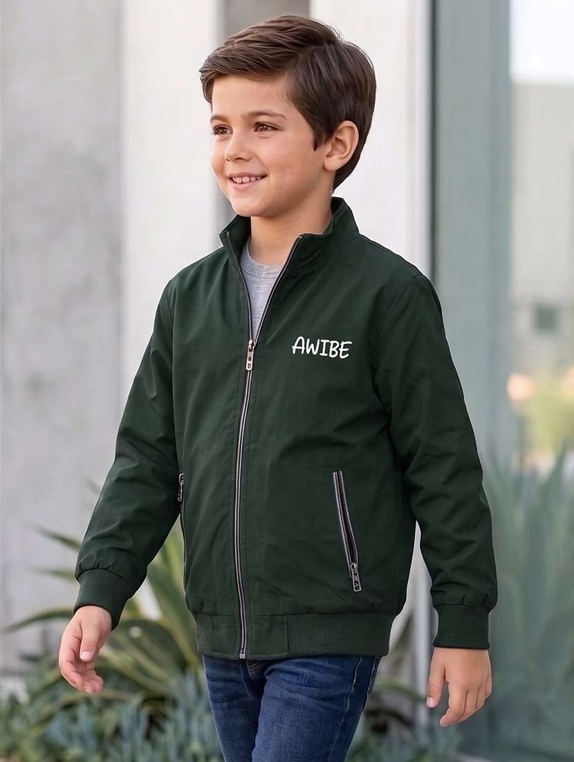 boys typographic long sleeves bomber jacket - 22616729 -  Standard Image - 1