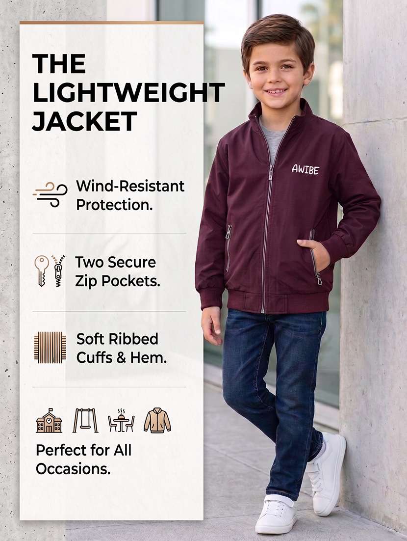 boys typographic long sleeves bomber jacket - 22616730 -  Standard Image - 4