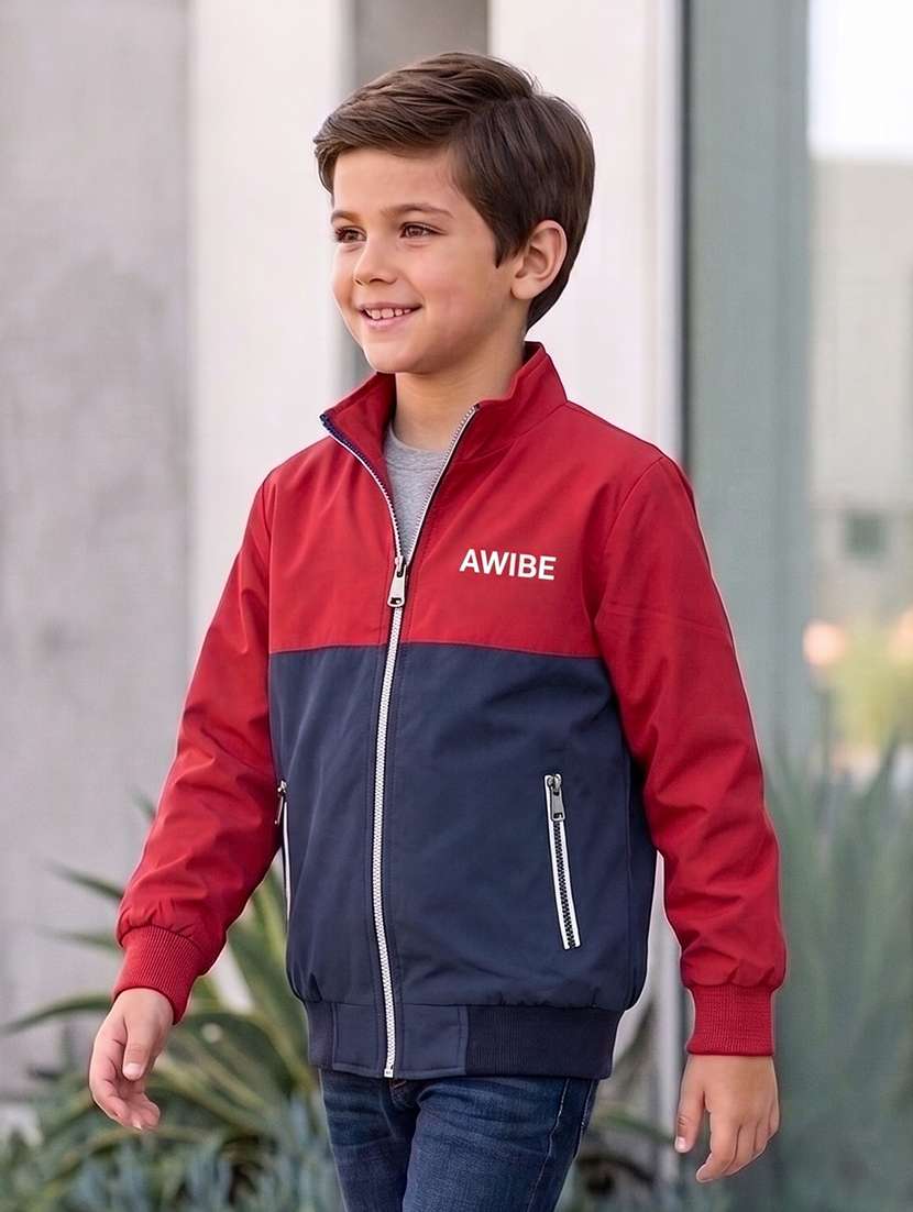 boys colourblocked long sleeves bomber jacket - 22616736 -  Standard Image - 1