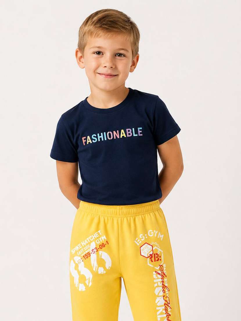 Boys Printed Mid Rise Regular Fit Track Pant - 22616759 -  Standard Image - 1