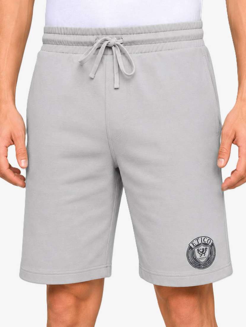 Men Placement Printed Mid Rise Regular Fit Shorts - 22616848 -  Standard Image - 1