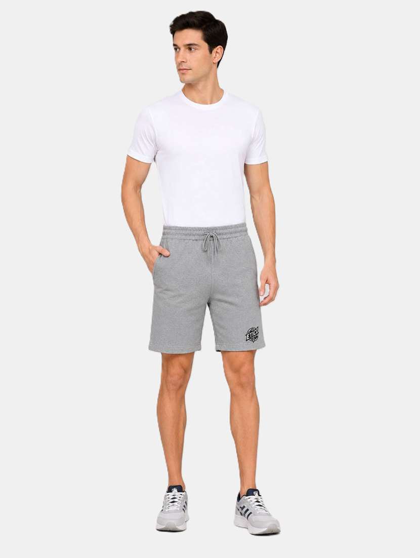 Men Solid Mid Rise Regular Fit Shorts - 22616852 -  Standard Image - 6