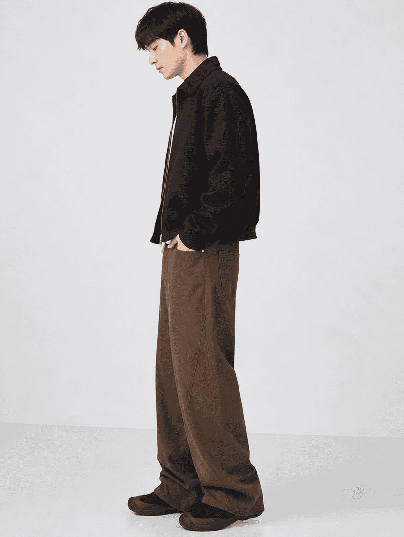 men solid mid rise baggy jeans - 22617079 -  Standard Image - 1