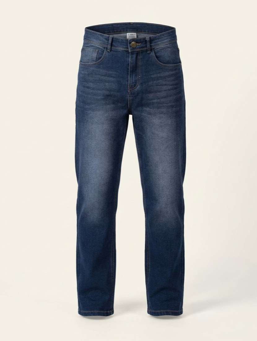 Men Washed Mid Rise Straight Jeans - 22617098 -  Standard Image - 4