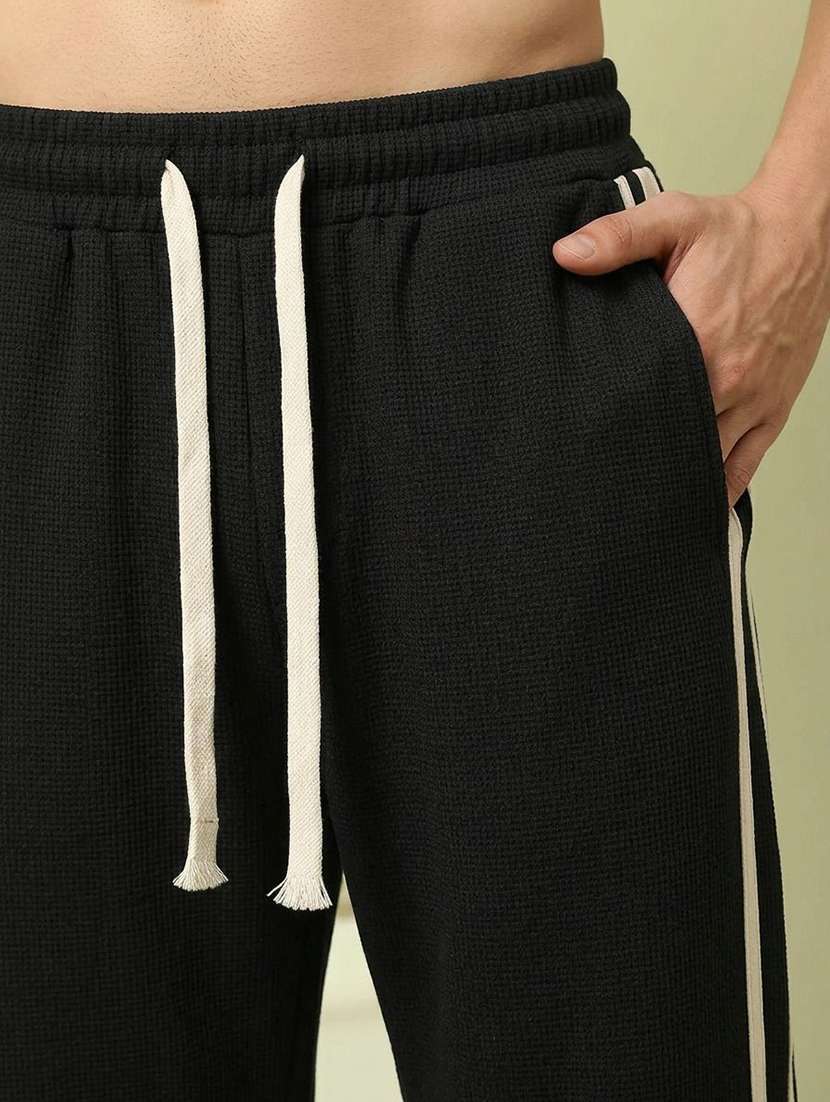 Men Side Taped Mid Rise Regular Fir Track Pant - 22617109 -  Standard Image - 1