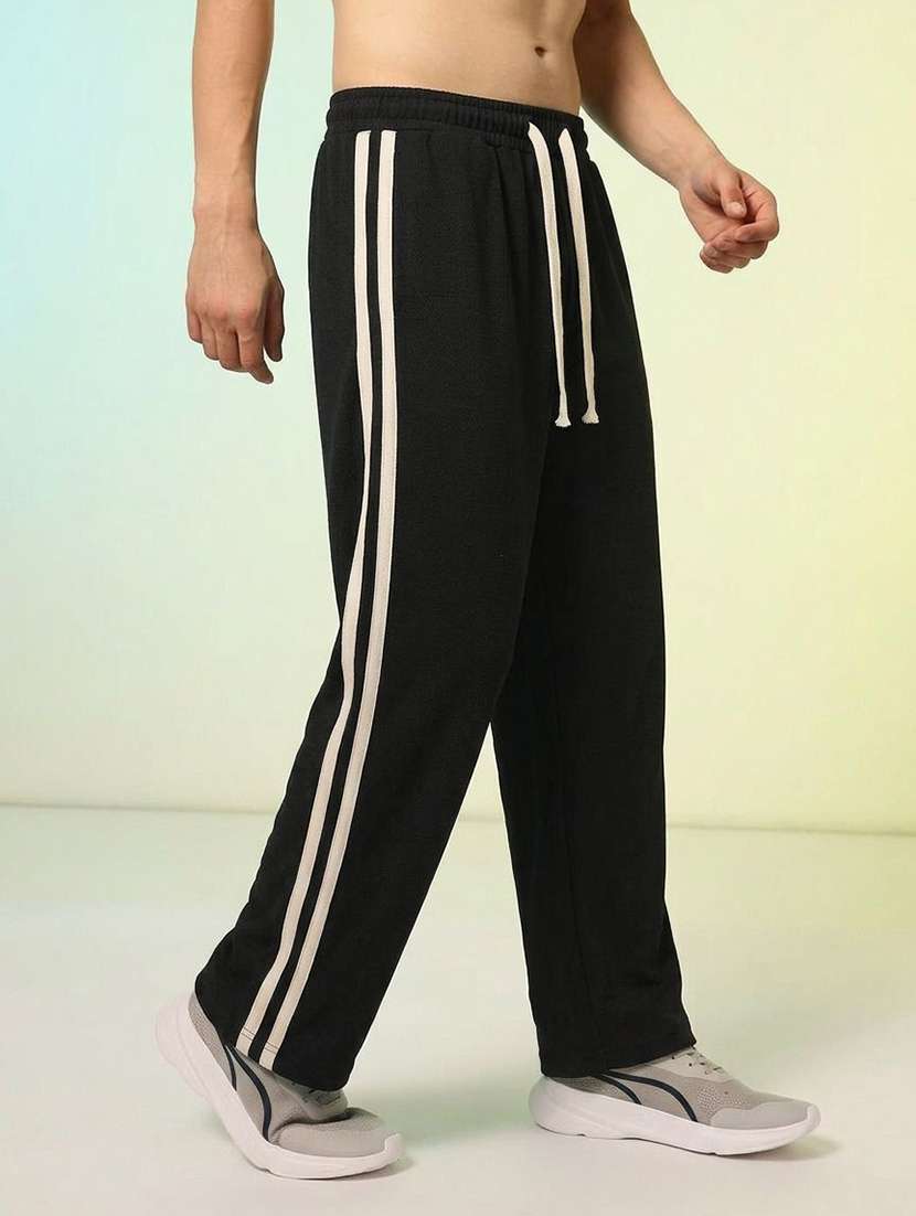 Men Side Taped Mid Rise Regular Fir Track Pant - 22617109 -  Standard Image - 4