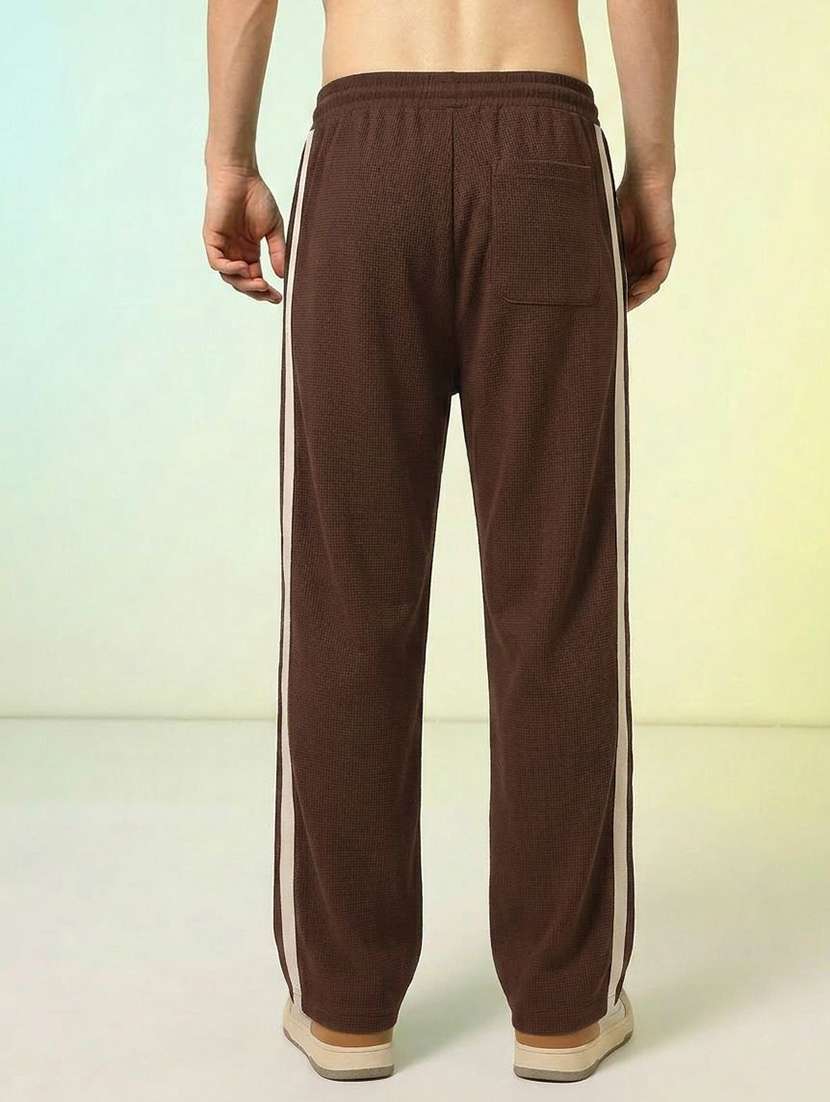 Men Side Taped Mid Rise Relaxed Fit Track Pant - 22617114 -  Standard Image - 4