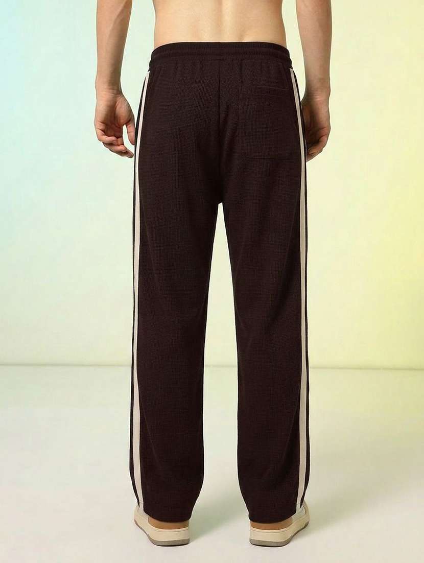 men side taped mid rise relaxed fit track pant - 22617119 -  Standard Image - 4