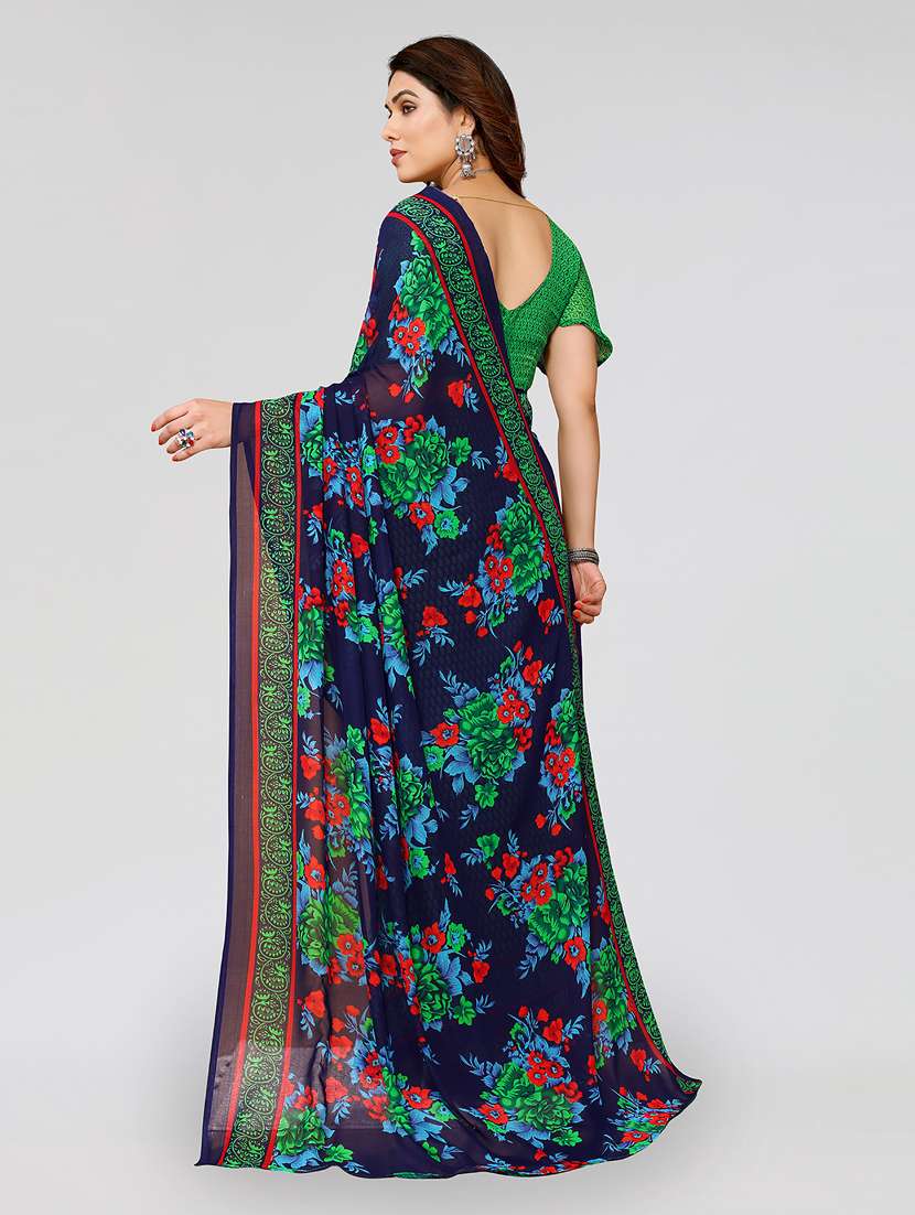 Women Pack Of 2 Printed Combo Saree With Blouse - 22617703 -  Standard Image - 1