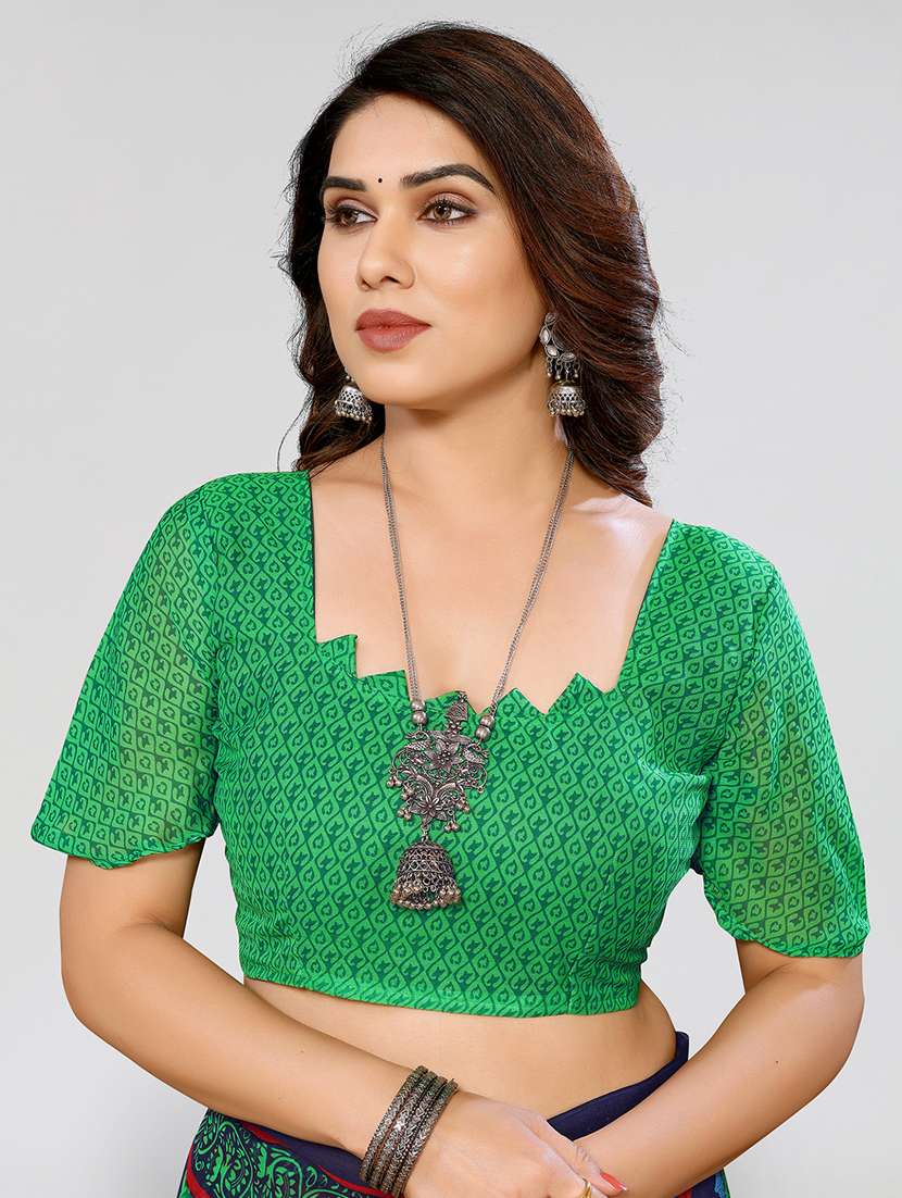 Women Pack Of 2 Printed Combo Saree With Blouse - 22617703 -  Standard Image - 4