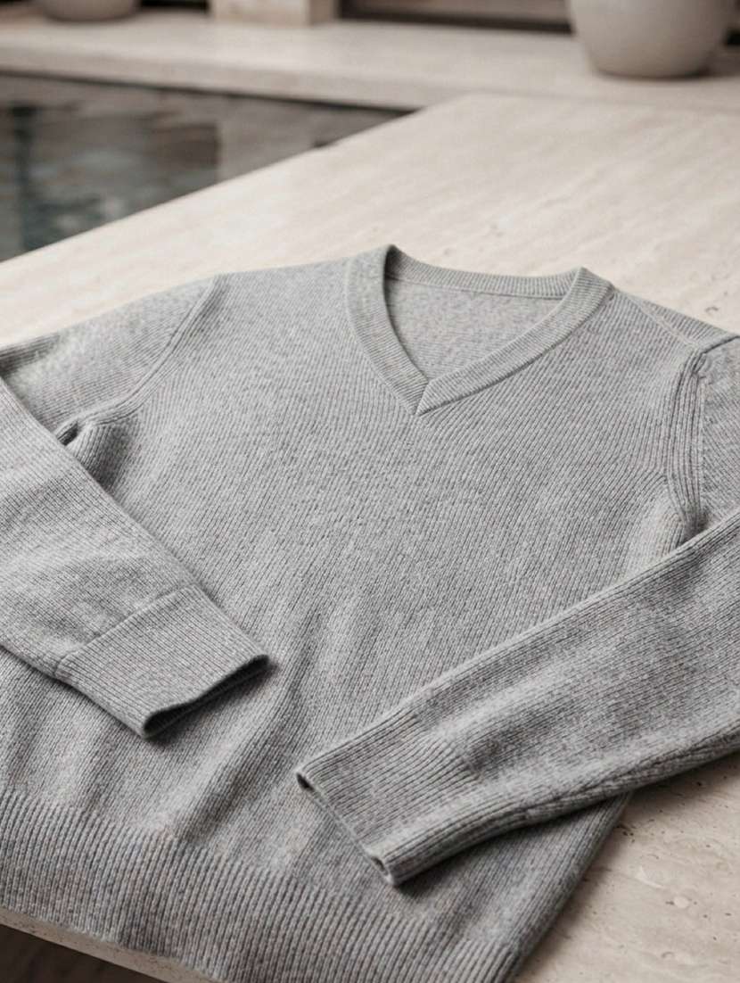 Men Solid Long Sleeves Pullover - 22618410 -  Standard Image - 4