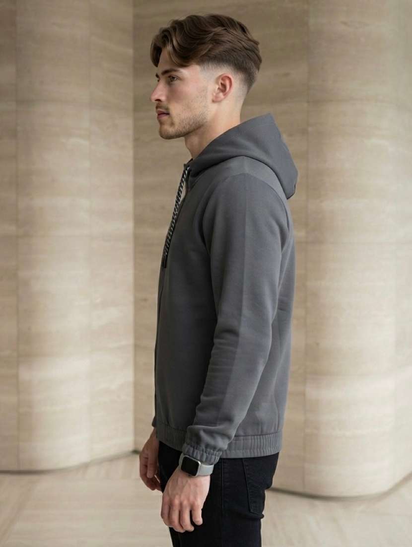 Men Solid Long Sleeve Regular Fit Sweatshirt - 22618414 -  Standard Image - 1