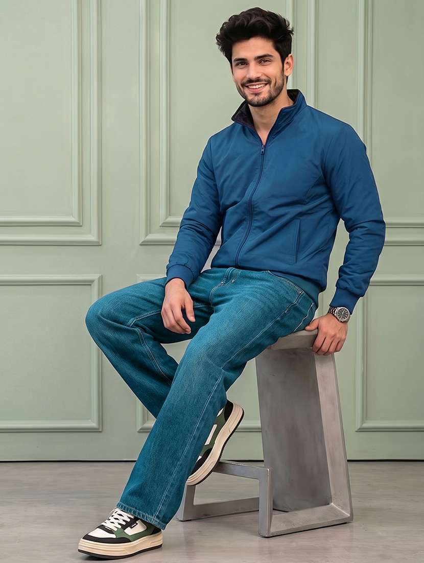 men solid long sleeve reversible bomber jacket - 22618493 -  Standard Image - 6