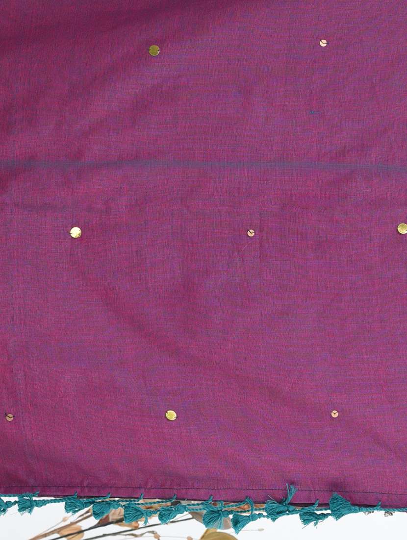 Women Solid With Work Embellished Saree With Blouse - 22619326 -  Standard Image - 1