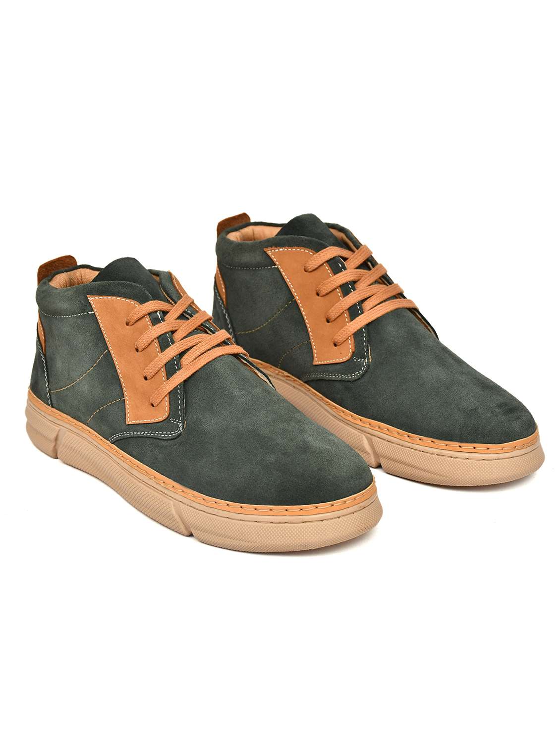 Men Colourblocked Lace Up Low Ankle Boots - 22619340 -  Standard Image - 1