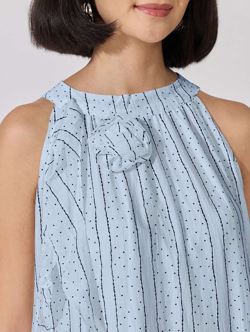 Women Printed Halter Neck Tiered Dress - 22619448 -  Standard Image - 1