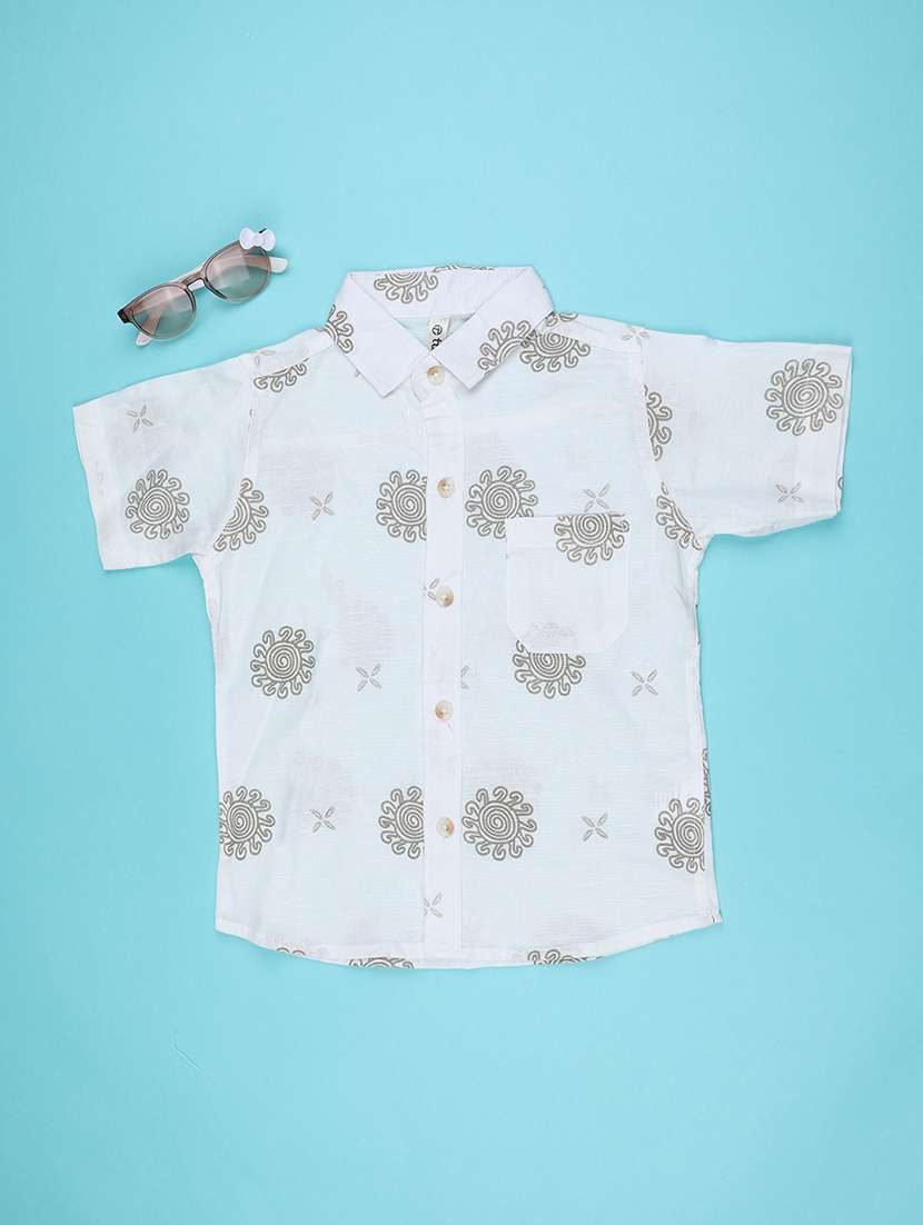 Boys Printed Short Sleeves Regular Shirt - 22619675 -  Standard Image - 1