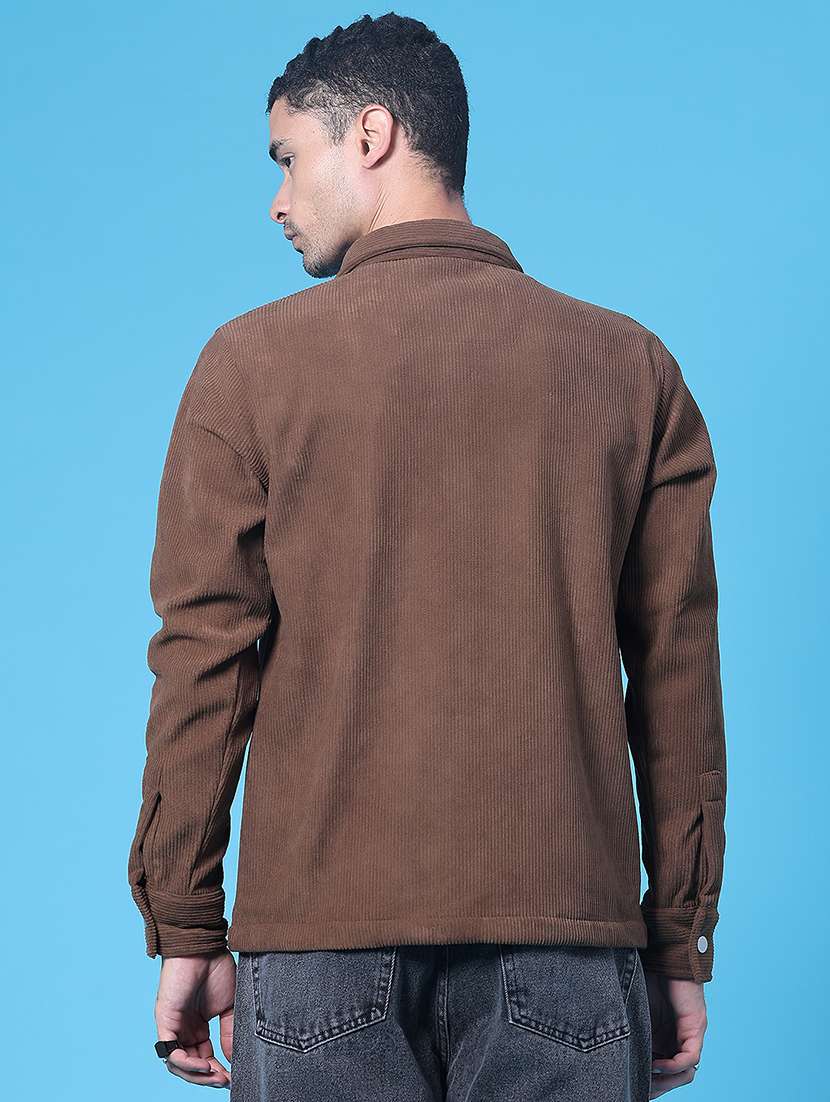 Men Textured Long Sleeve Regular Fit Shacket - 22621598 -  Standard Image - 4