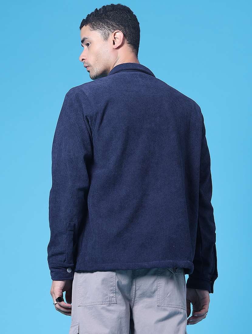 Men Textured Long Sleeve Regular Fit Shacket - 22621600 -  Standard Image - 4