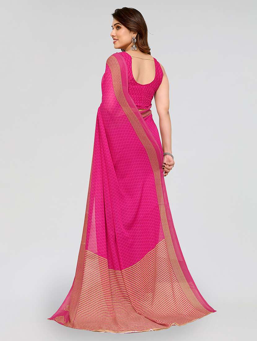 Women Pack Of 2 Printed Combo Saree With Blouse - 22623318 -  Standard Image - 1