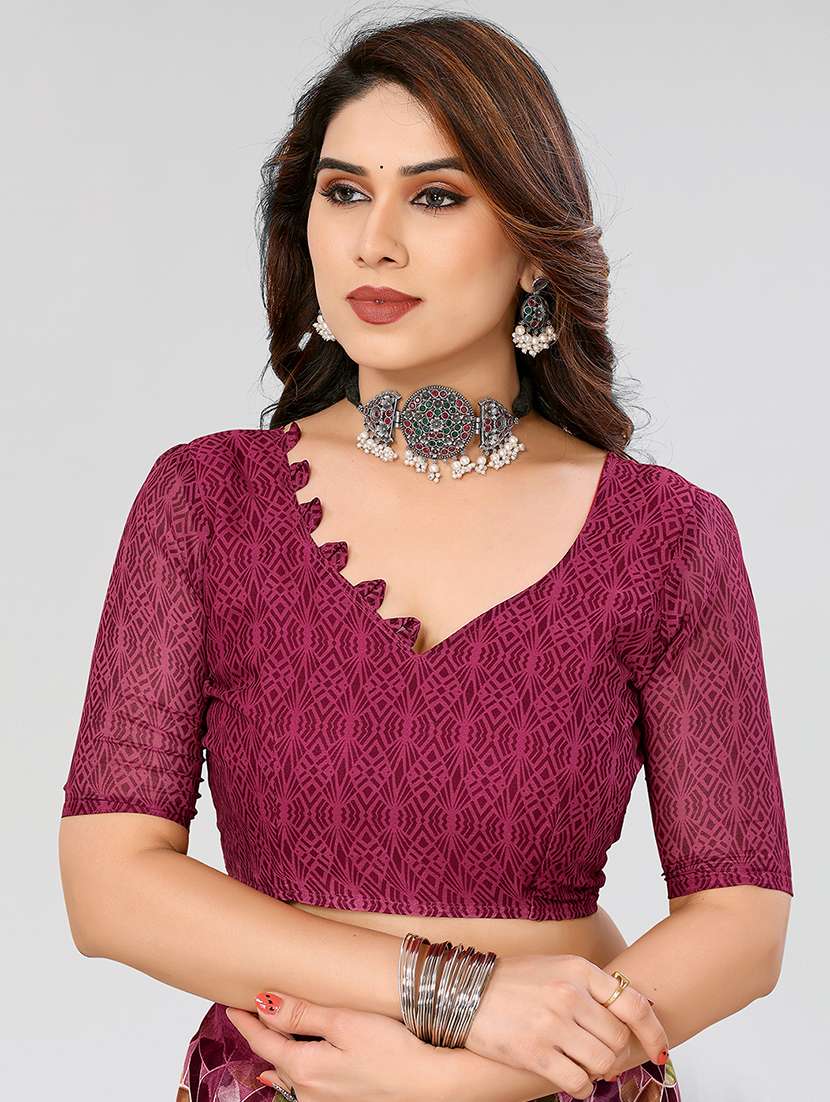 Women Pack Of 2 Printed Combo Saree With Blouse - 22623367 -  Standard Image - 4