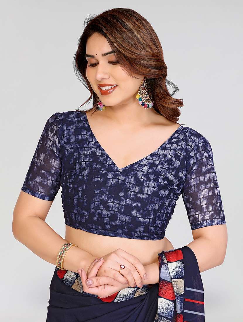 women pack of 2 printed combo saree with blouse - 22623873 -  Standard Image - 4