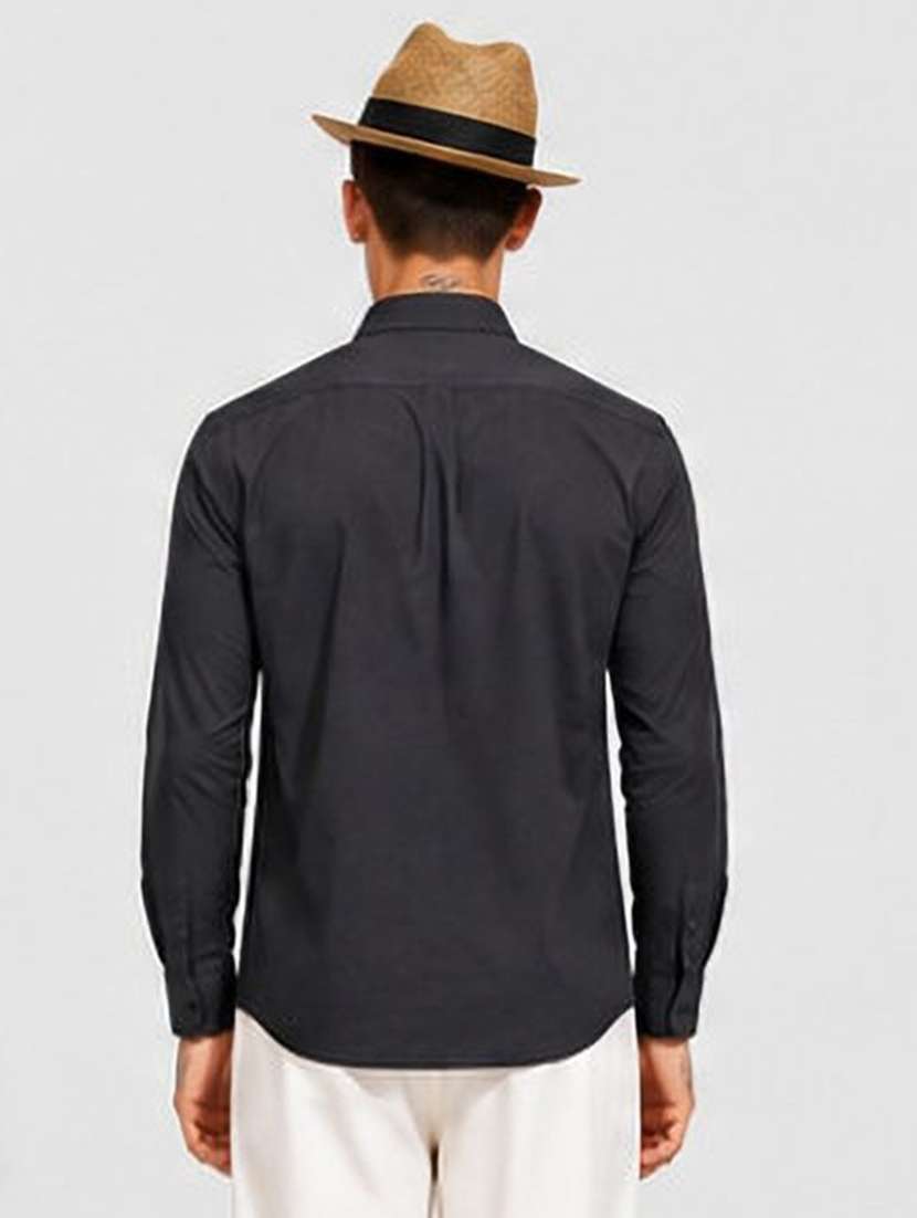 Men Solid Long Sleeve Regular Fit Casual Shirt - 22624677 -  Standard Image - 4
