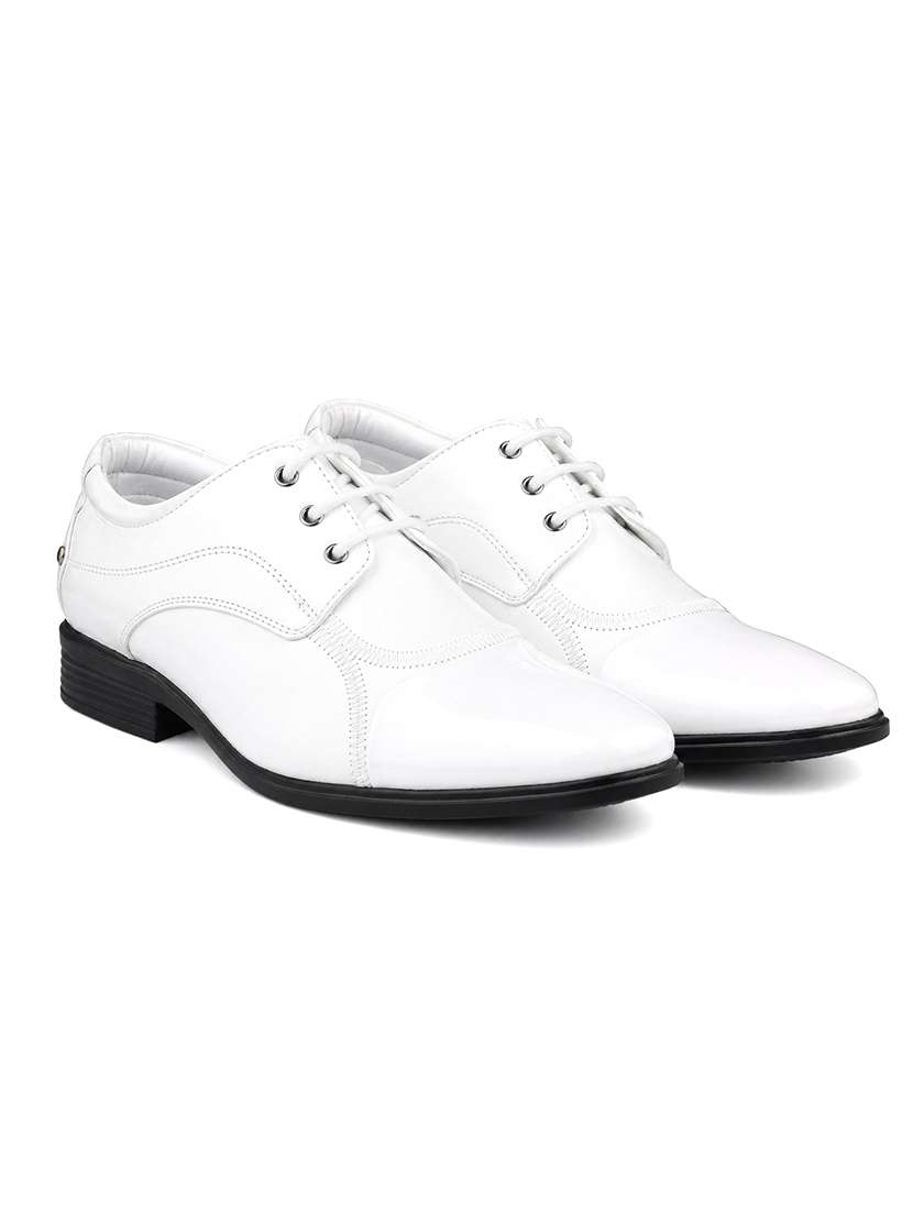 men solid lace up derby shoes - 22624744 -  Standard Image - 1